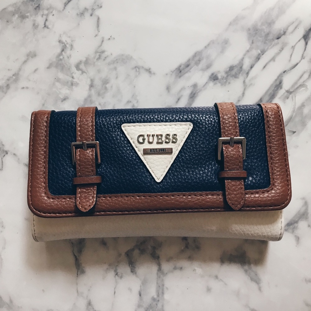 Guess Brown / Beige / Navy Wallet